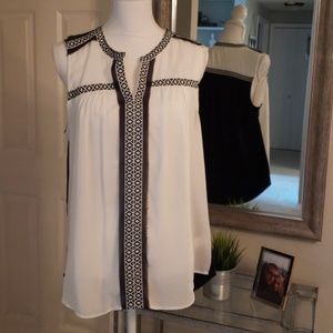 Sold!! Black & White Blouse